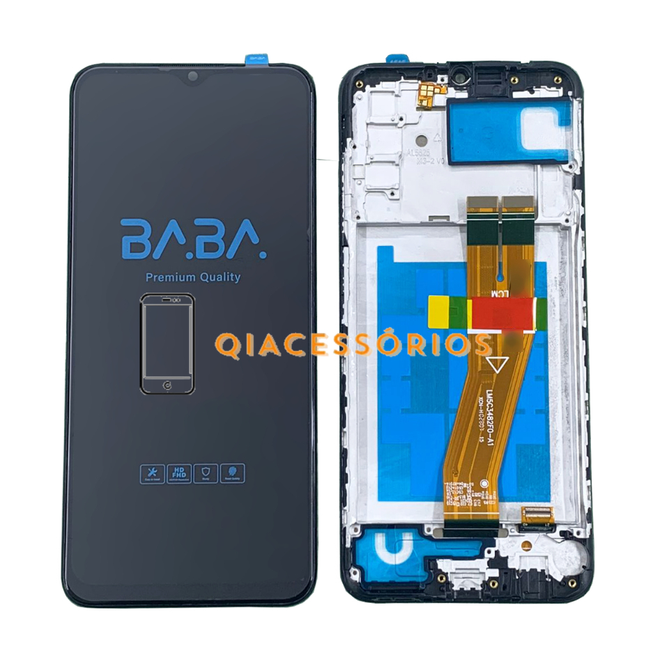 Display Tela Frontal Touch Completo Galaxy A03s A037 ARO Original