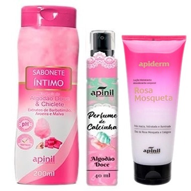 KIT Sabonete Líquido Hidratante Corporal Perfume de Calcinha SEX