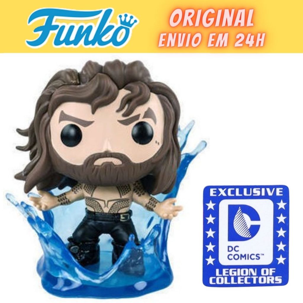 Funko Pop Liga da Justiça Aquaman Exclusivo DC Legion of Collectors