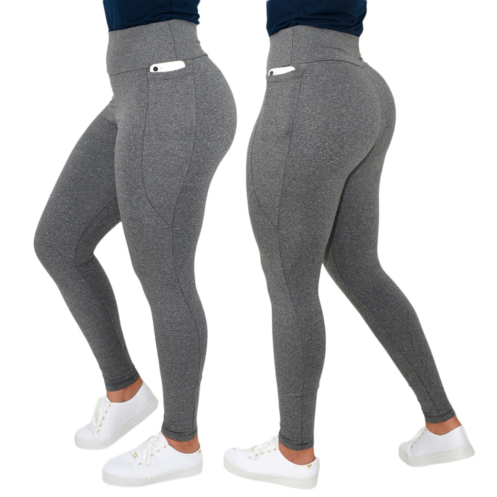 Calça Flanelada Legging Peluciada Termica Bolsos Leg Felpada Suplex