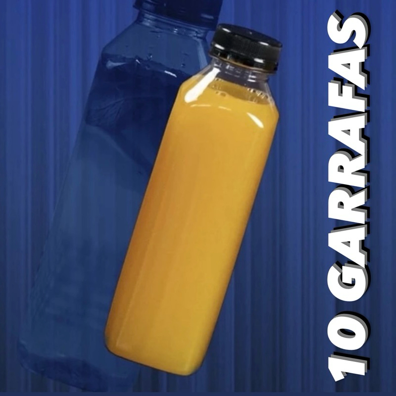 10 50 Garrafa Pet Tampa Lacre 500ml Sucos E Bebidas Transparente