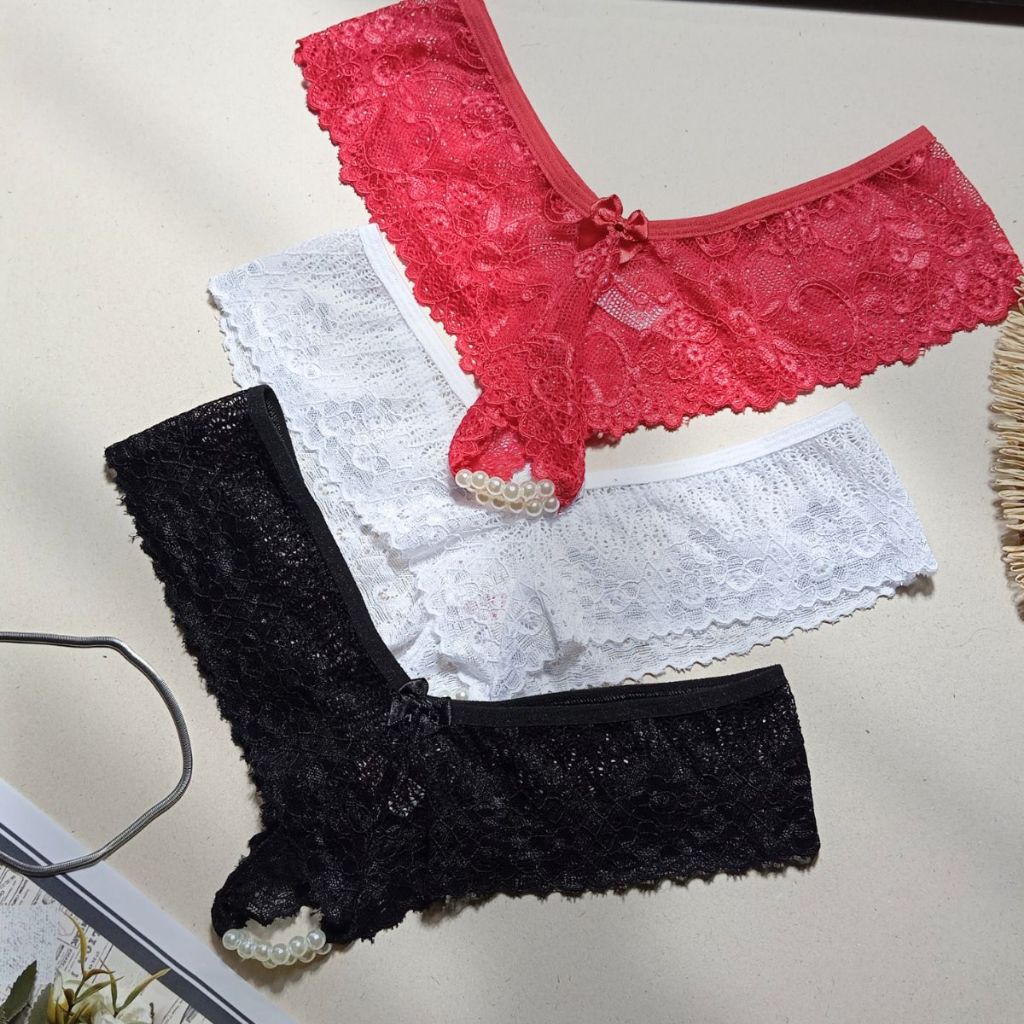 Kit 3 Calcinha Tailandesa Pérolas Calcinha Sexy Lingerie Shopee