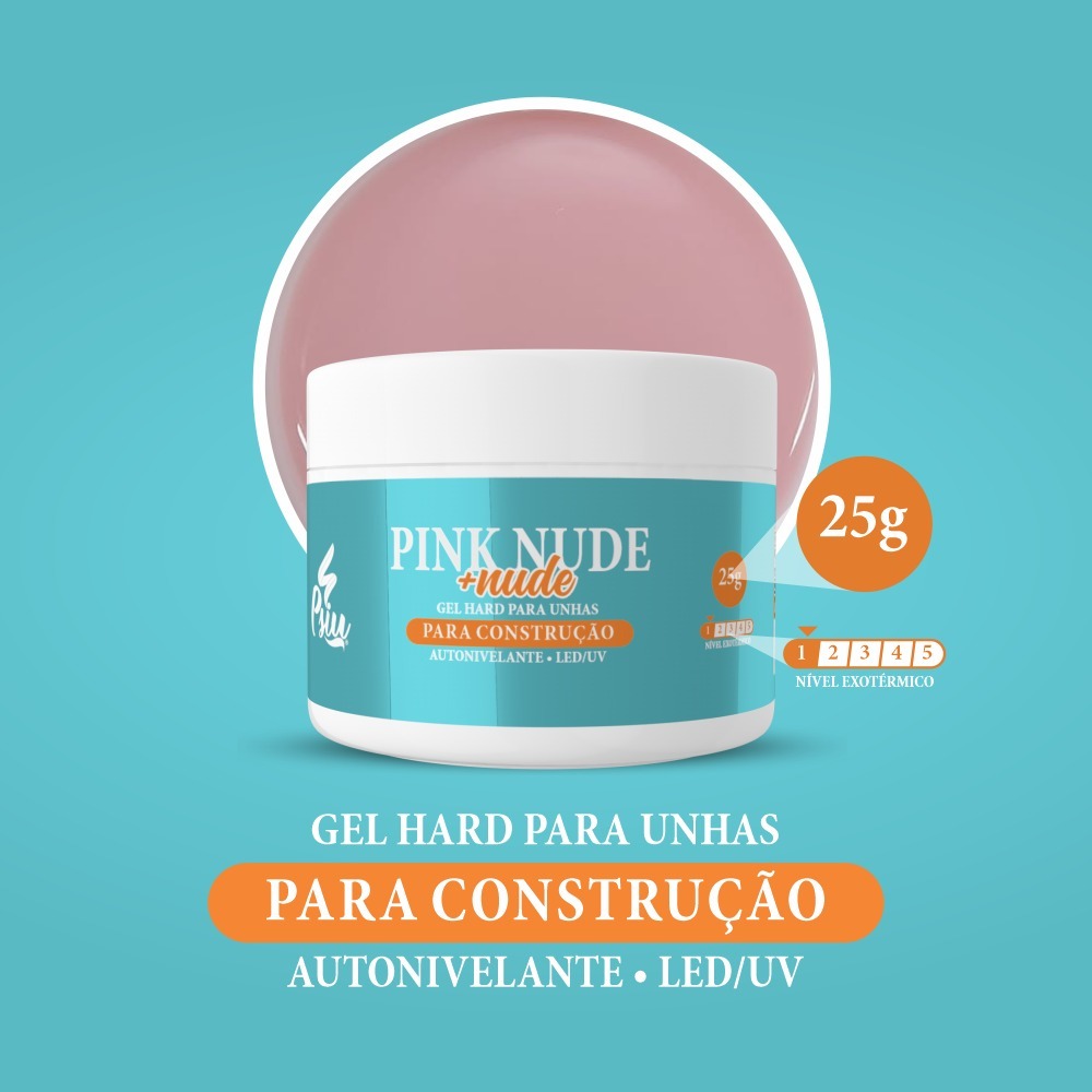 Psiu Gel Hard Pink Nude Mais Nude 25g Shopee Brasil