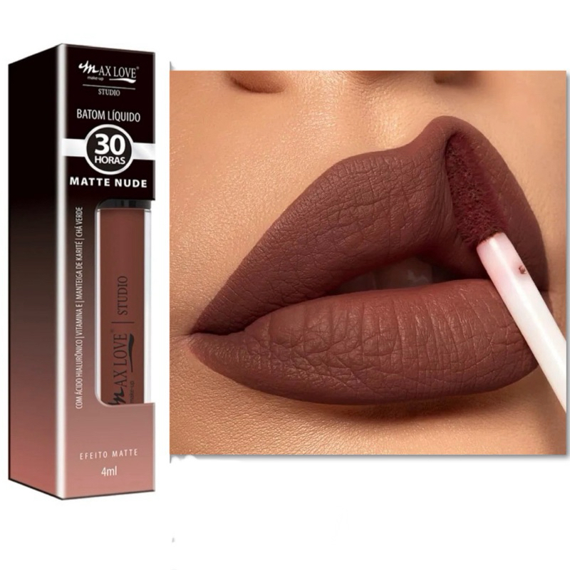 Batom matte líquido max love horas Nude Shopee Brasil