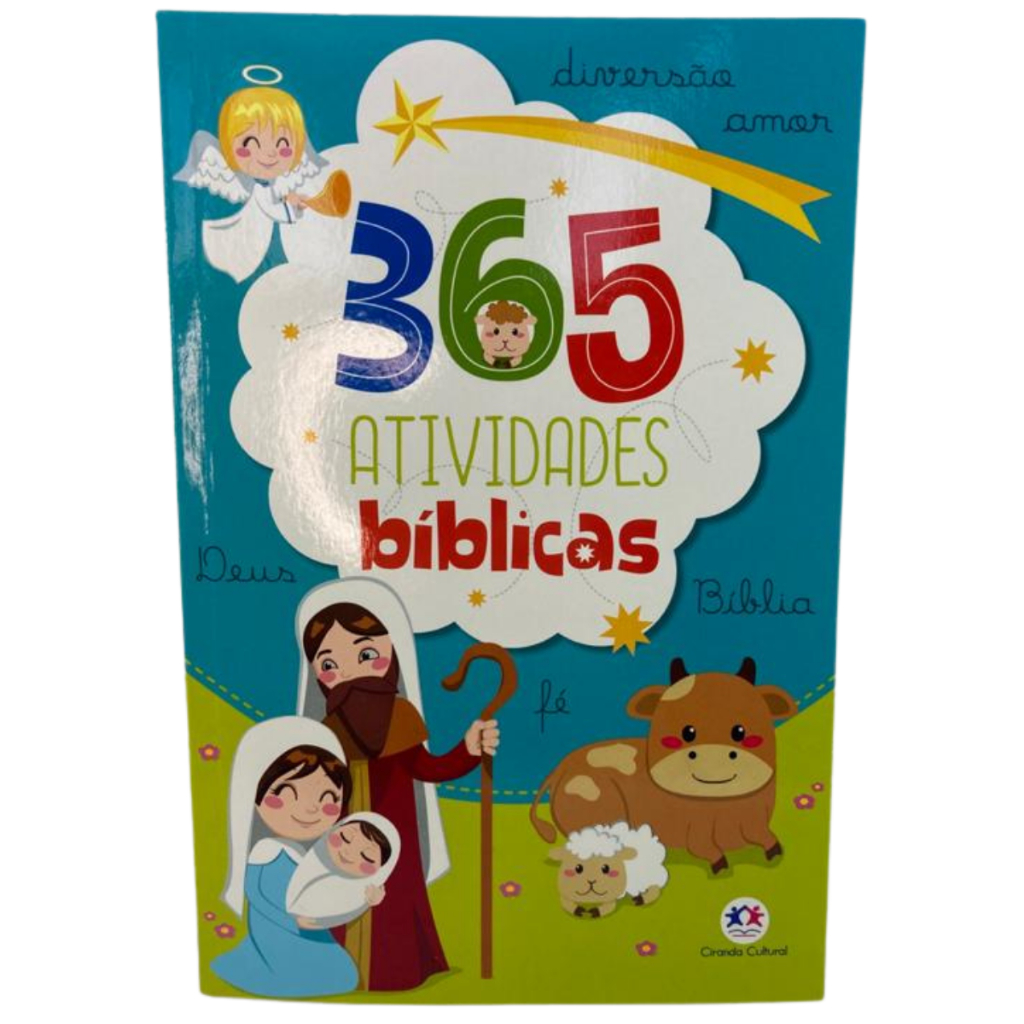 Livro 365 Atividades Bíblicas Colorir Desenhar Resolver Atividades