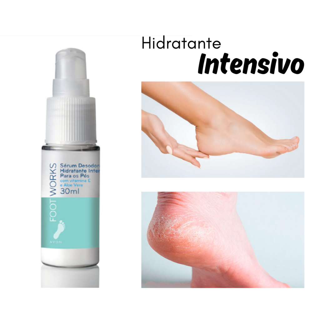 Sérum desodorante hidratante intensivo para os pés Avon Foot Works 30ml