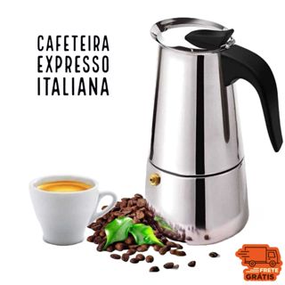 Maquina De Caf Cafeteira Italiana X Caras Expresso E Moka Em Inox