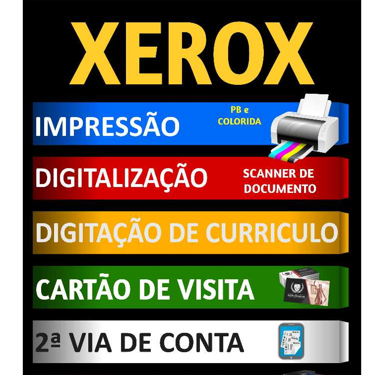 Banner lona Xerox cópia Impressão Papelaria Empreendedorismo venda