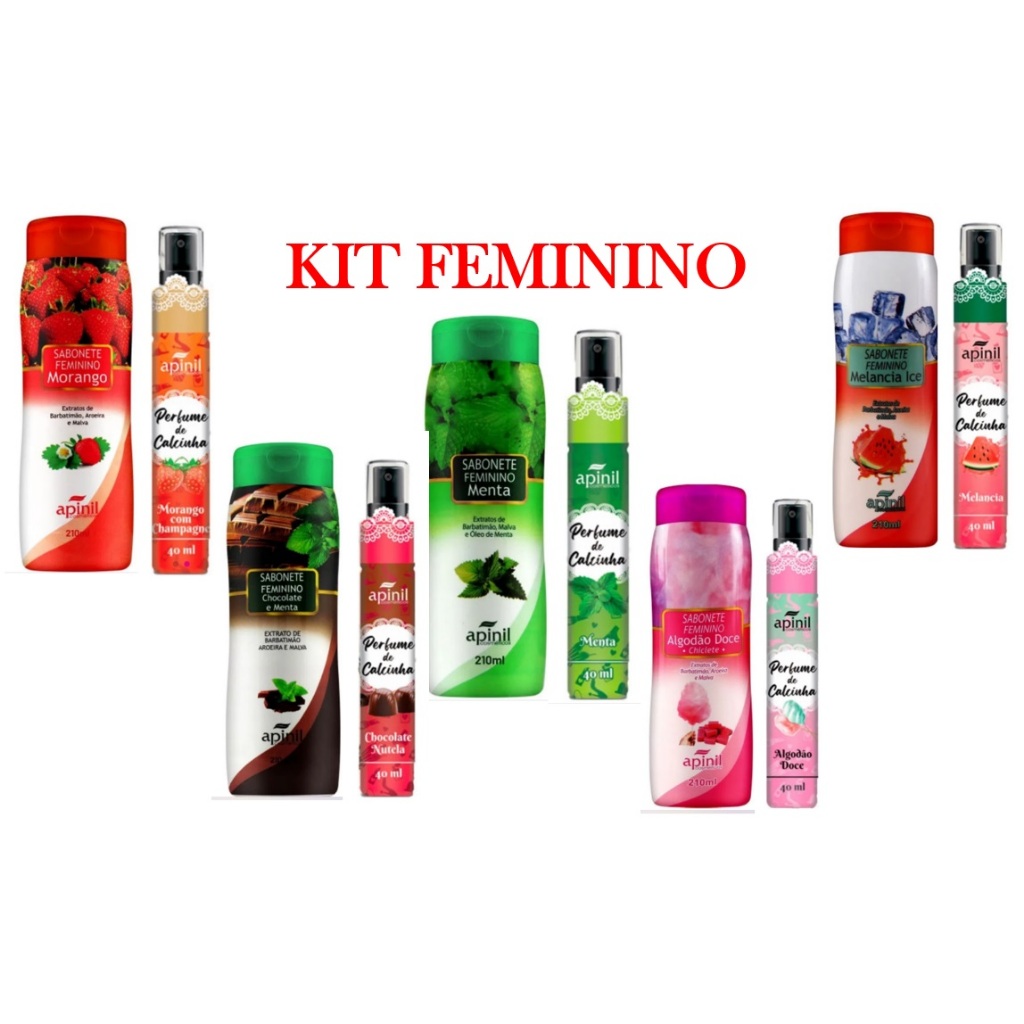 Kit Sabonete Intimo Feminino E Perfume De Calcinha Lingerie Original