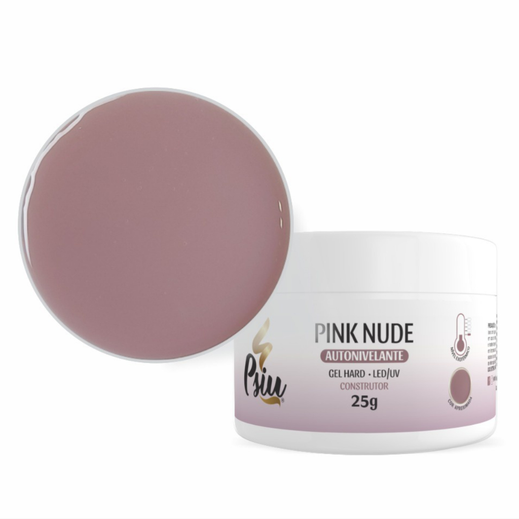 Psiu Gel Pink Nude Hard Led Uv G Gel Para Unhas Alongamento