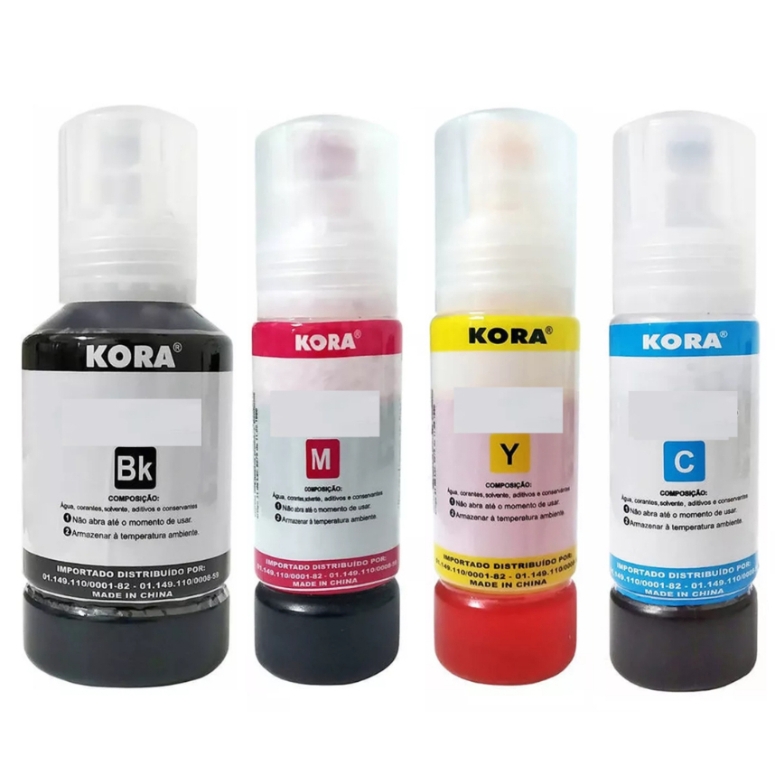 Kit Refil De Tinta Kora Para Impressora L L L L L