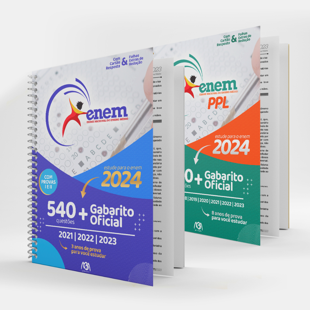 Kit Apostilas Enem Enem Anos De Prova Enem Ppl Anos