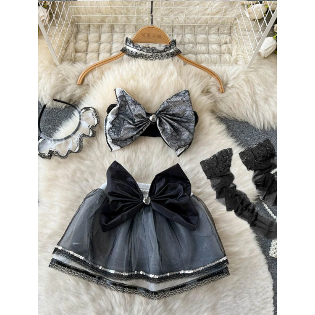 Lingerie Fantasia Feminino Vestido De Fitas Decote Em V Top Puro