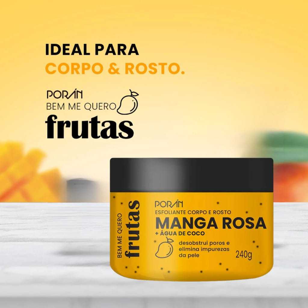 ESFOLIANTE CORPO E ROSTO MANGA ROSA ÁGUA DE COCO 240G Shopee Brasil