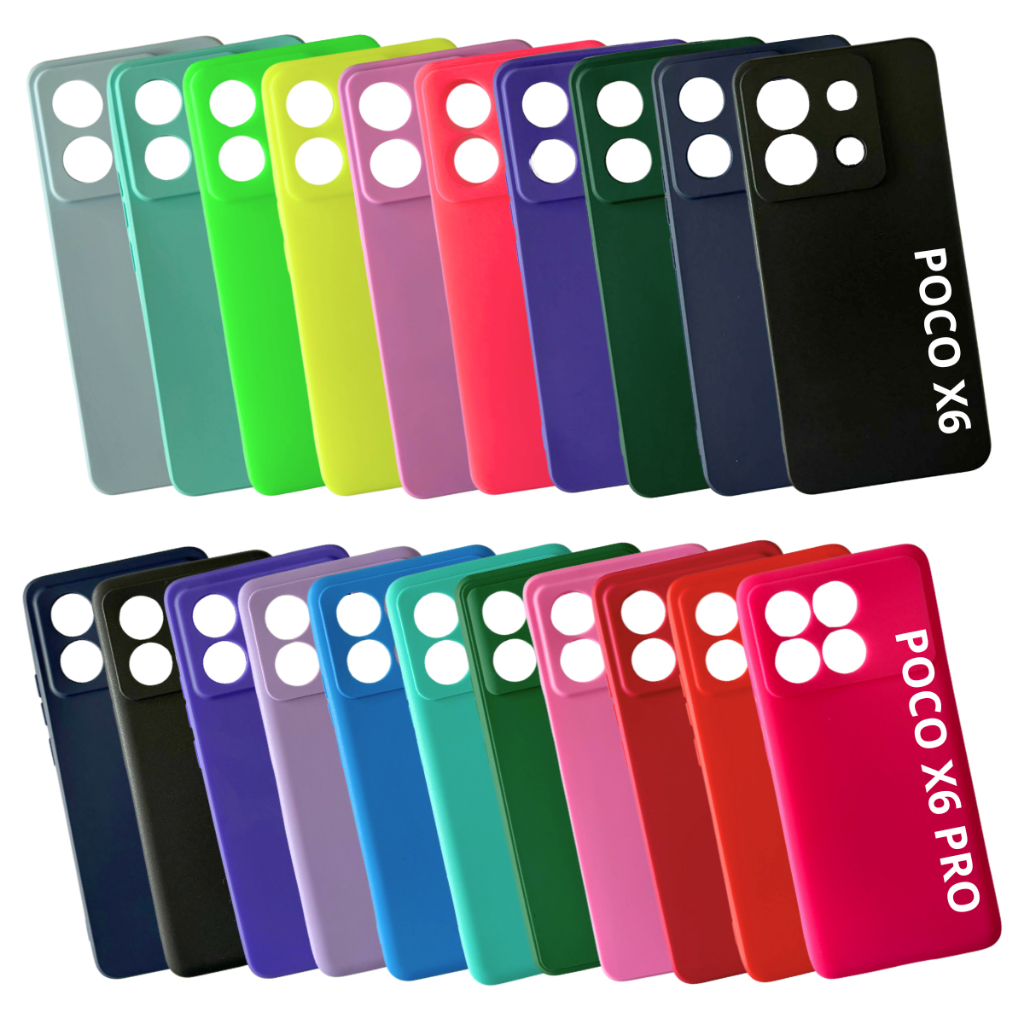 Capa Capinha Case Silicone Aveludada Compatível Para Xiaomi Poco X6