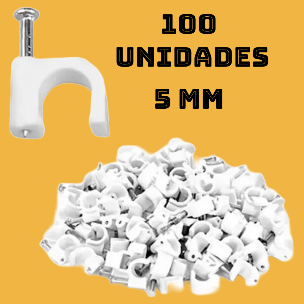 Grampo Miguelão Fixa Fio Cabo Coaxial RG6 Prego Shopee Brasil