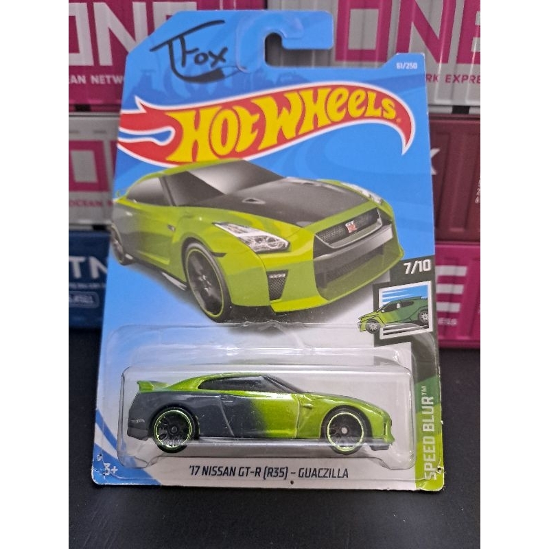 Hot Wheels 17 Nissan Gt R R35 Guaczilla Shopee Brasil