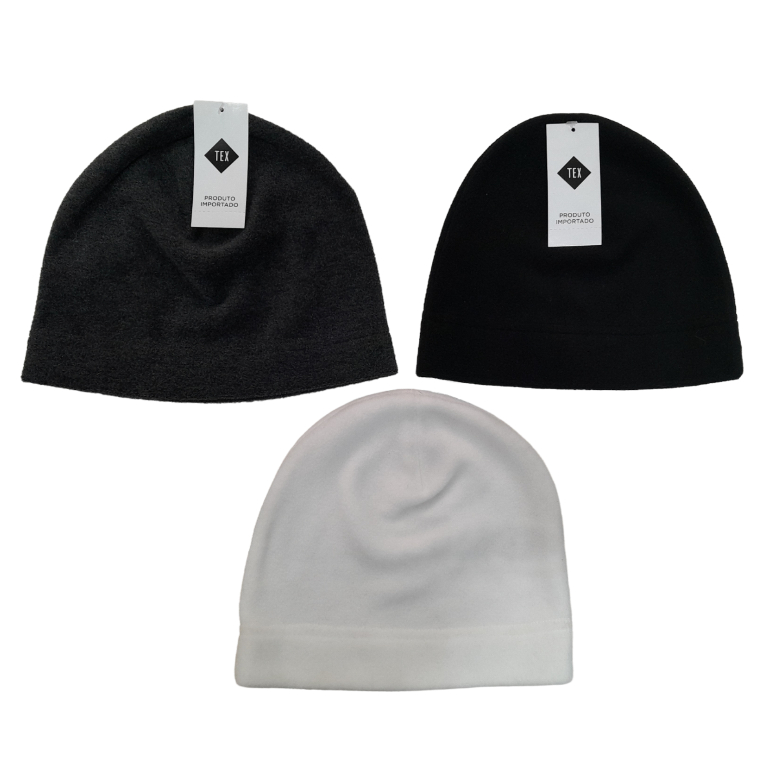 Kit 3 Toucas De Frio Gorro Fleece Inverno Unissex Carrefour Shopee Brasil