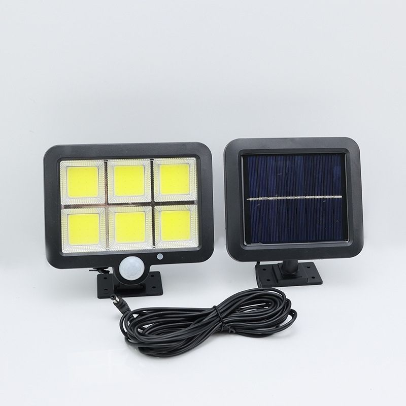 Multifuncional Jardim Luminária Solar de Parede 120 Cob 24W Sensor