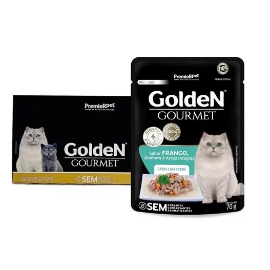 Sach Golden Gourmet Gatos Adulto Misto Sabores G Caixa Un Shopee