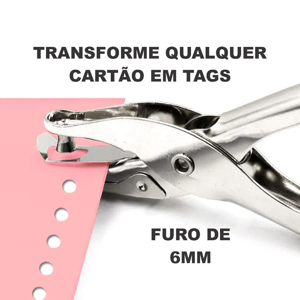 Perfurador Furador De Papel Alicate Furo Em Metal Resistente Furo De