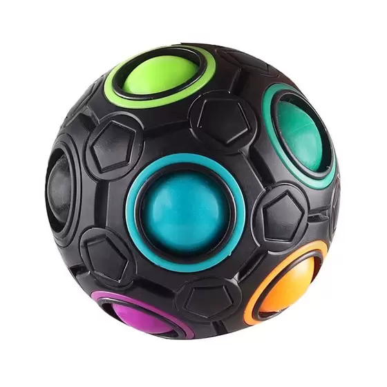 Cubo M Gico Bola Fidget Toy Puzzle Rainbow Ball Anti Estresse Quebra