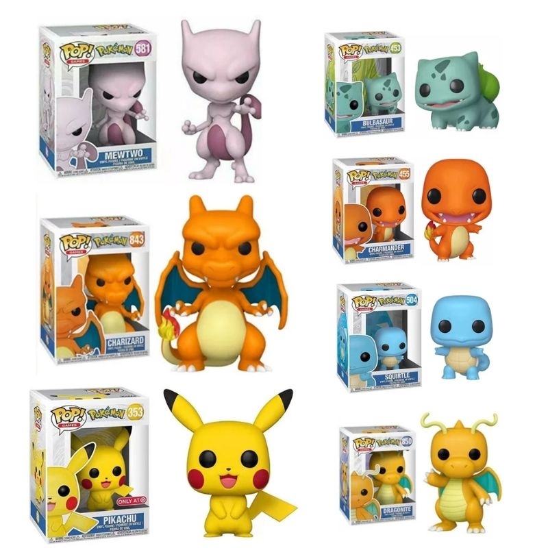 Funko Pop Pokemon Similar Sem Caixa Boneco Pikachu Squirtle Charmander