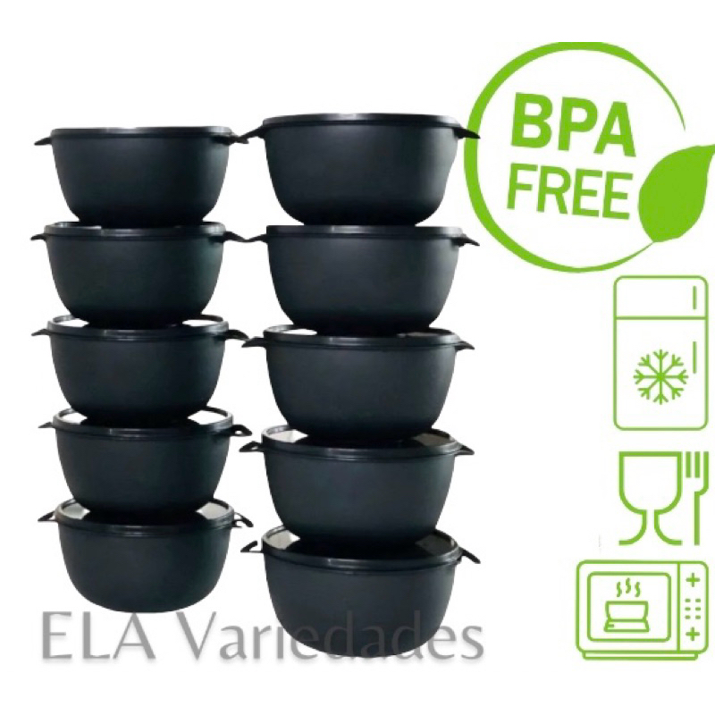 Kit 10 Potes Bowl Bool Boll Vasilha Marmita Tapoer Shopee Brasil