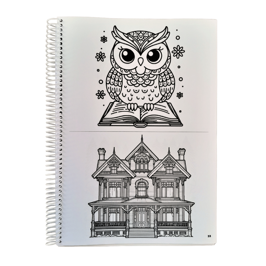 Caderno Para Colorir Adulto Desenhos Variados Para Colorir Vol