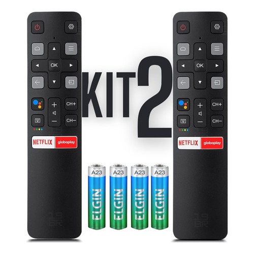 Controle Remoto Para Tv Tcl Smart 4k Android Netflix Globoplay Shopee