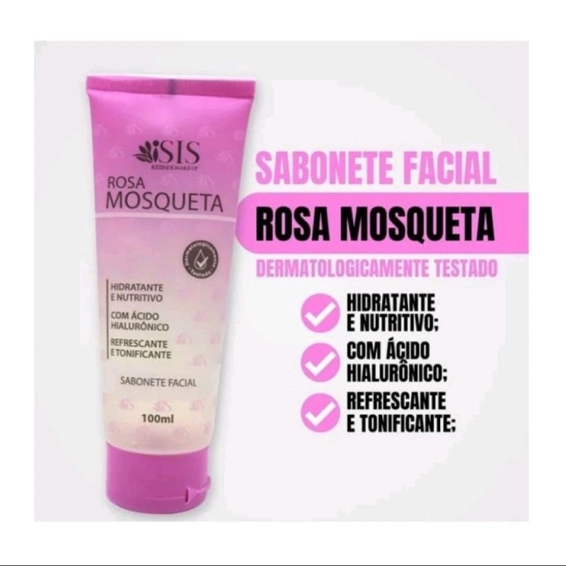 Sabonete Facial Rosa Mosqueta Ml Isis Rezende Shopee Brasil