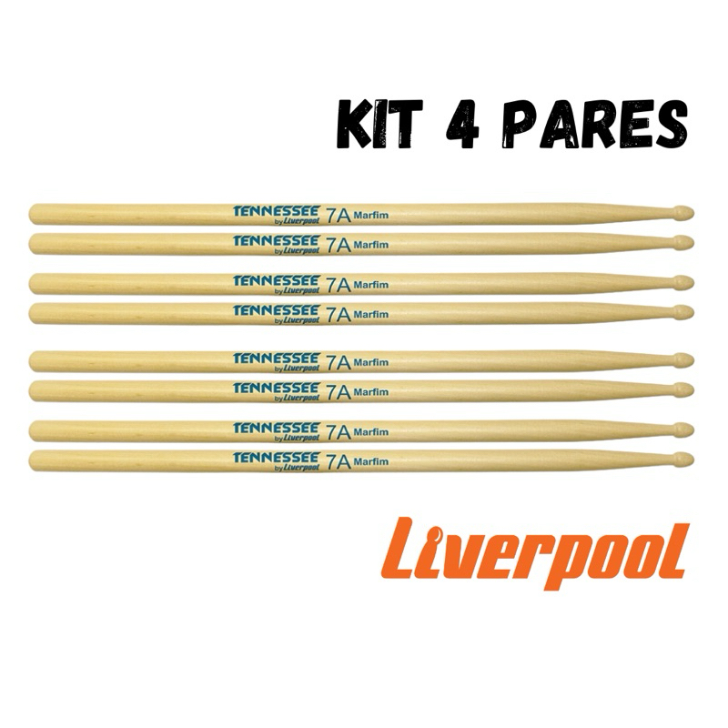 Kit 4 Pares De Baqueta Liverpool 7A Tennessee Marfim Shopee Brasil