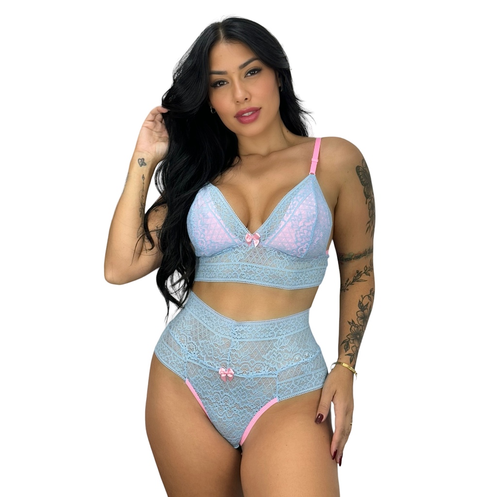 Conjunto calcinha e sutiã Lingerie feminina sensual Langerie sexy