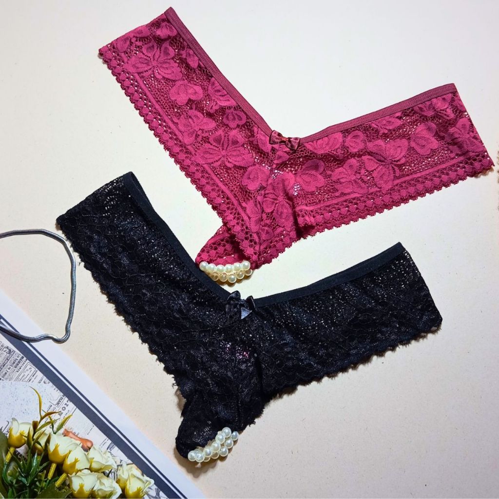Kit 2 Calcinha Tailandesa Sexy Calcinha Pérolas Lingerie Shopee