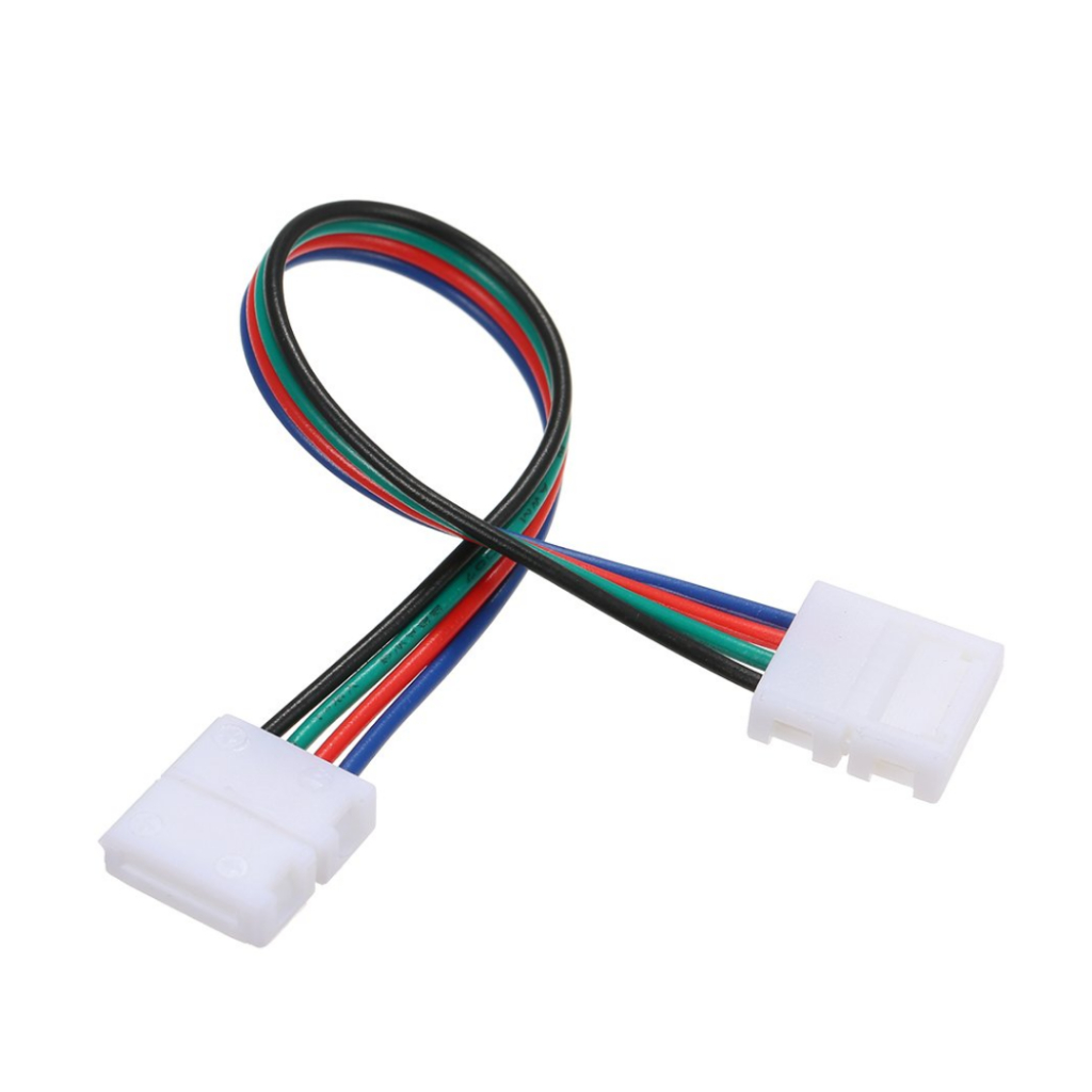 10 Emenda 4 Vias 10mm Extensor Flexível Para Fita Led RGB Colorida