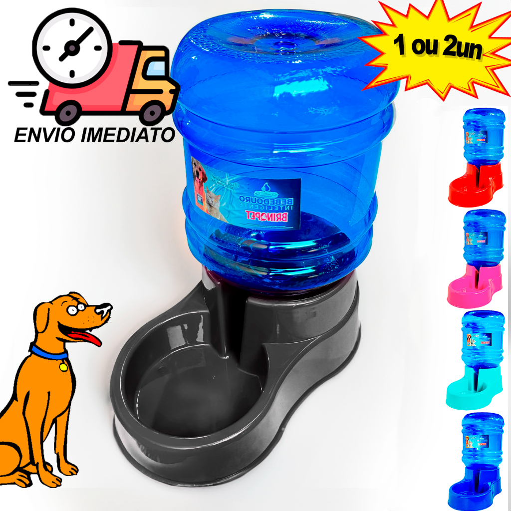 Bebedouro Automático Grande Cachorro Gato Galão de 10 Litros Shopee