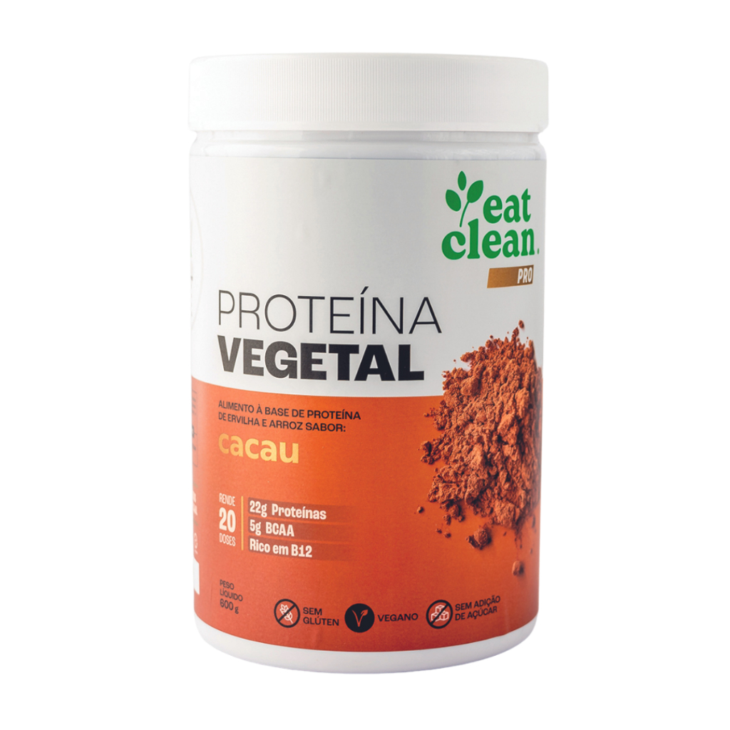 Whey Protein Sem Glúten e Sem Lactose Proteína Vegetal 600g Eat Clean