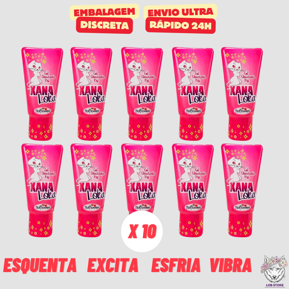 Kit Unidades Lubrificante Intimo Xana Loka G Hot Flowers Sex
