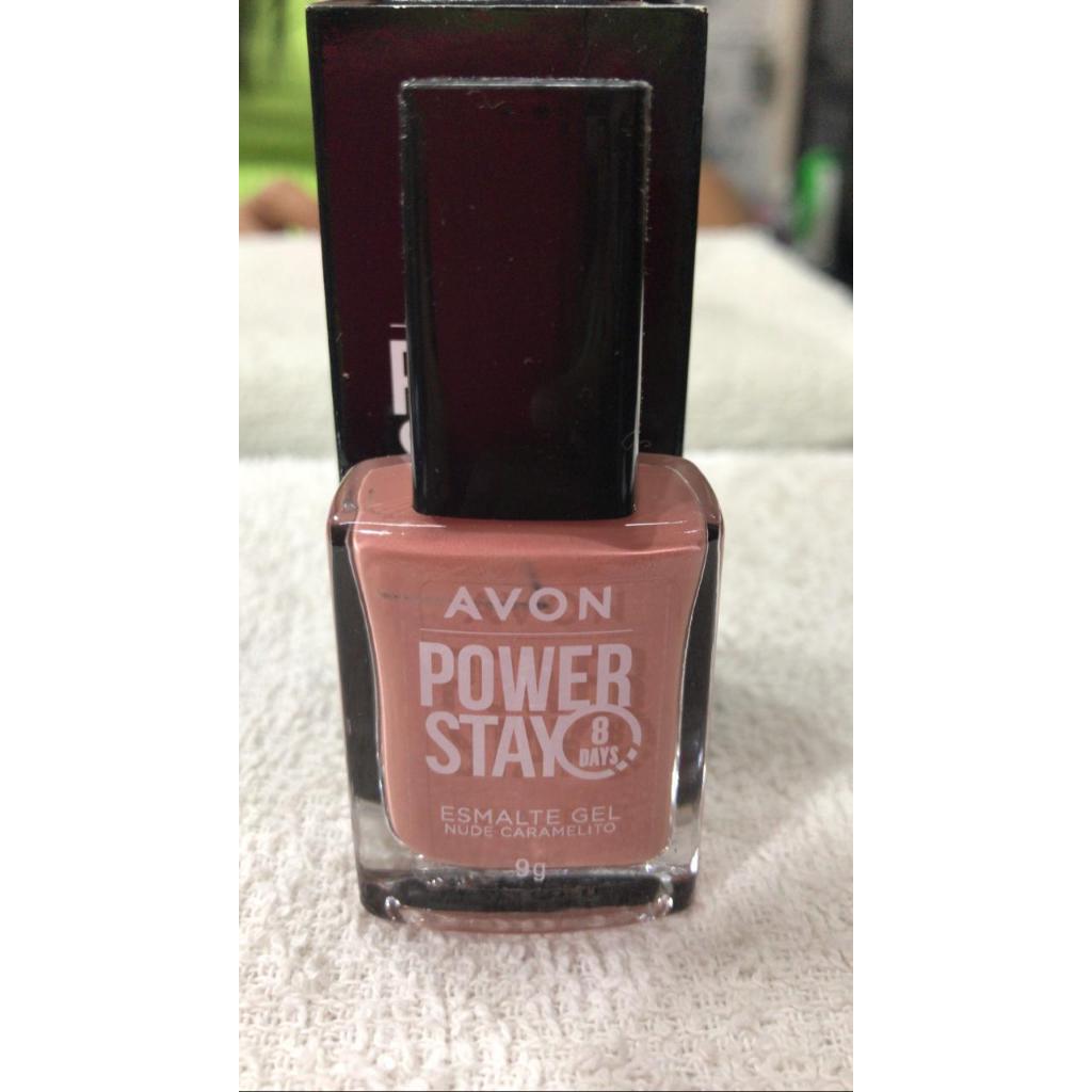 Esmalte Gel Avon Power Stay Cole Ao Nova Na Cor Nude Caramelito