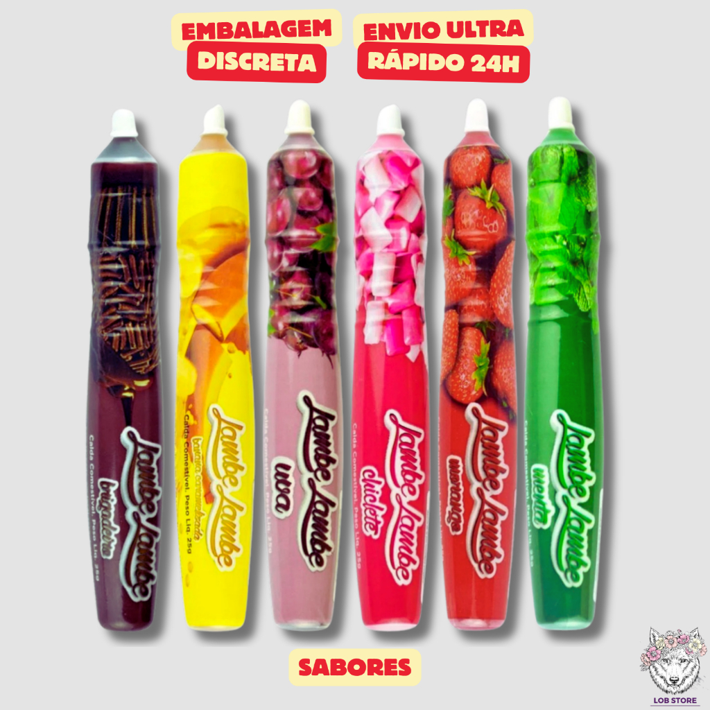 Caneta Comestível 25g Lambe Lambe Sexy Pen Sex Shop Erótica Sexshop