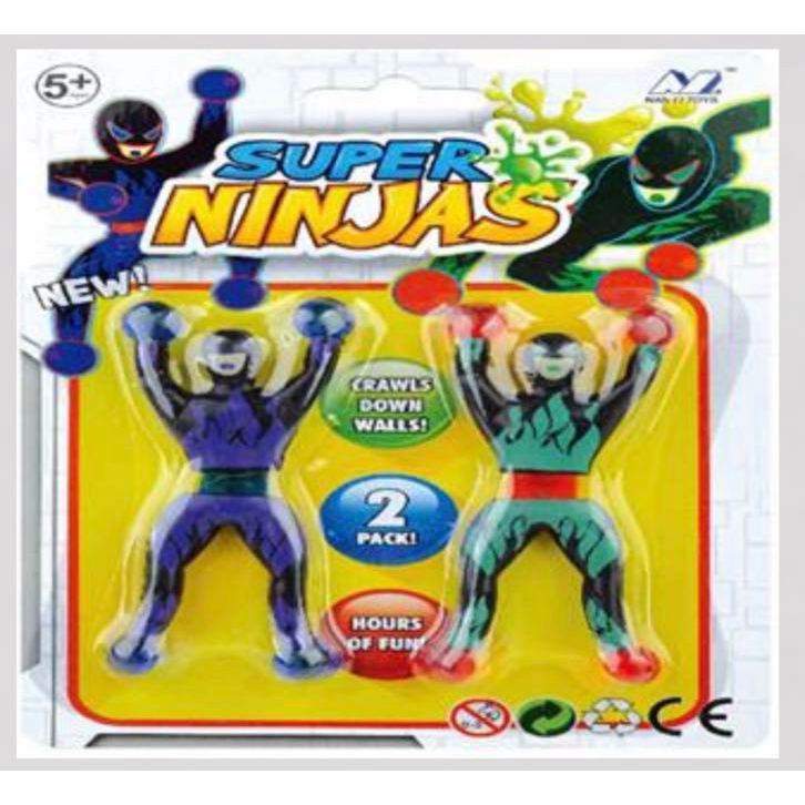 Kit Bonecos Que Gruda Parede E Vidro Ninja De Brinquedo Shopee Brasil