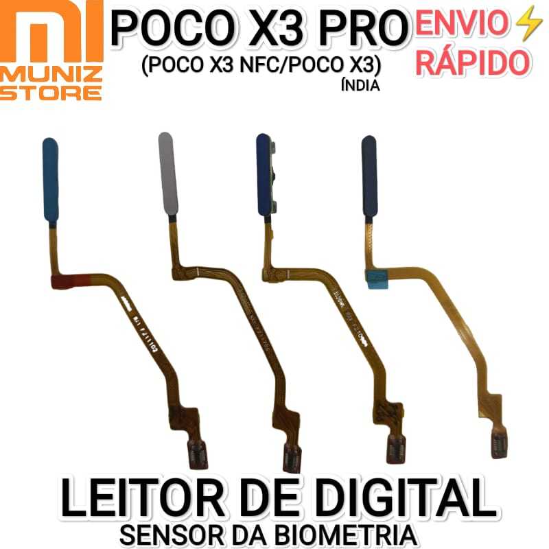 Leitor Poco X Pro Nfc Ndia Biom Trico Digital Original Sensor De