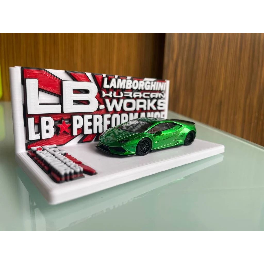 Nicho Expositor Estante Para Carrinho Em Miniaturas Hot Wheels HotWheels GT LB Lamborghini