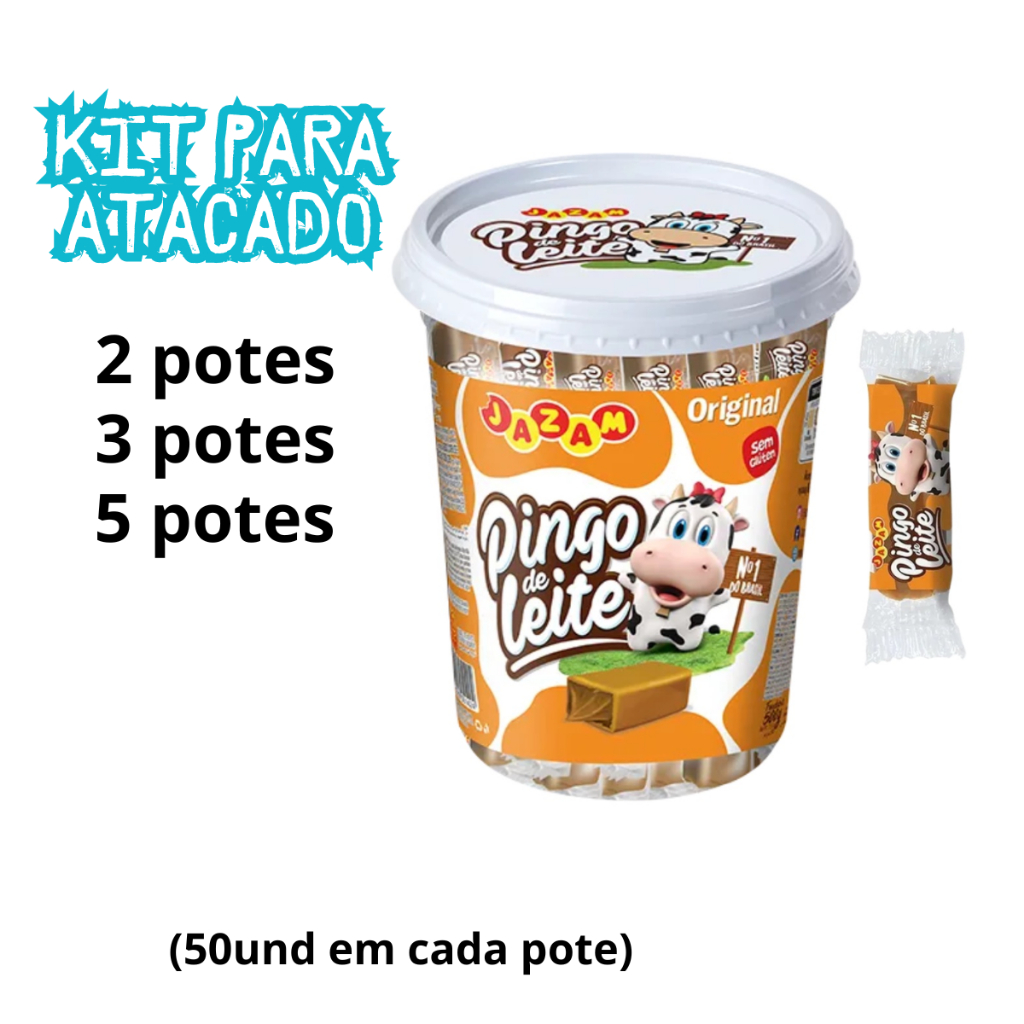 Pingo De Leite Tradicional C Unidades G Jazam Shopee Brasil