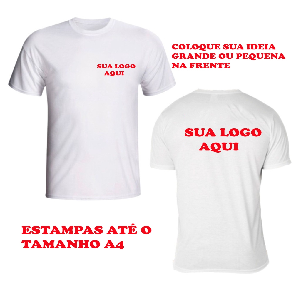 Camiseta Personalizada C Sua Estampa Logo Frase Foto Babylook