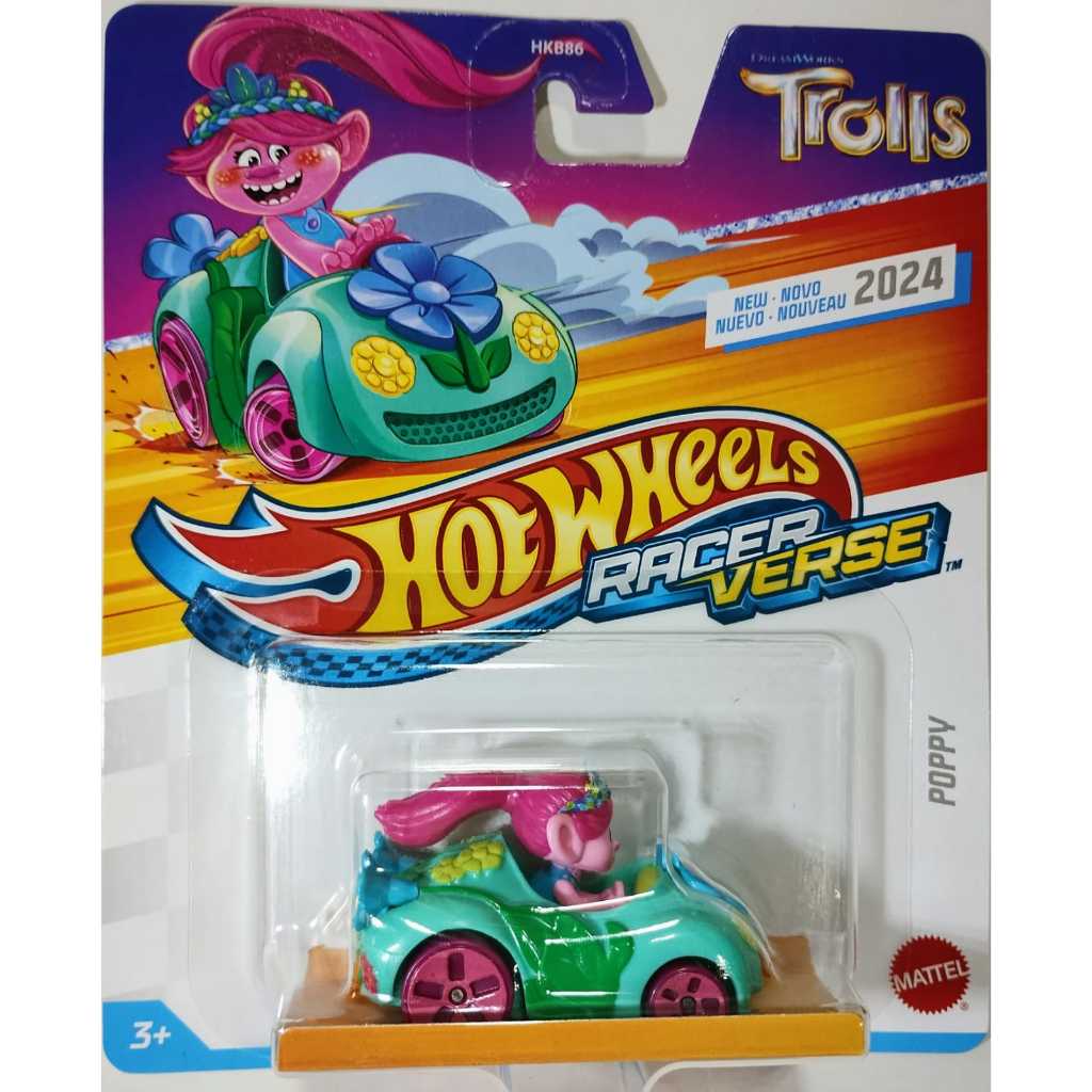 Hot Wheels Racer Verse Trolls Poppy Mattel Shopee Brasil