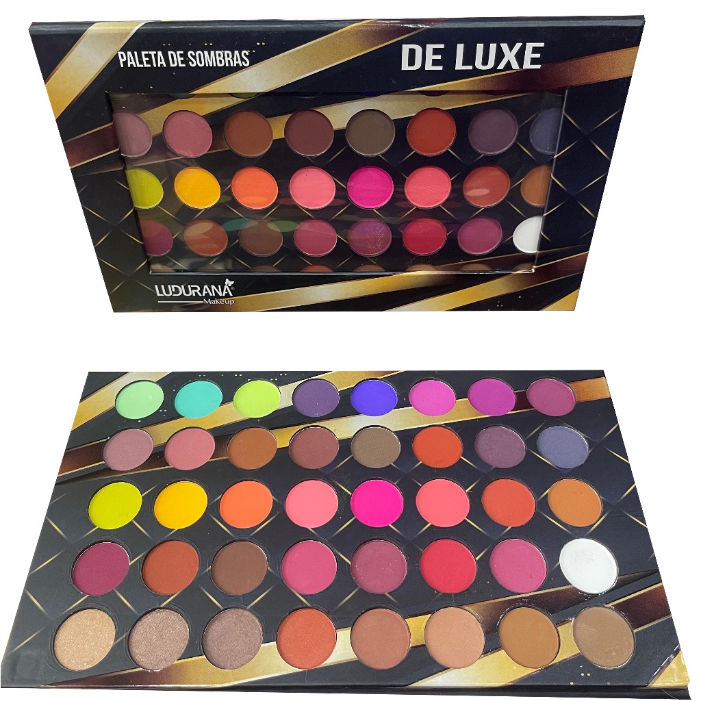 Paleta De Sombras Cores Matte Ludurana De Luxe Aveludado Cor Da