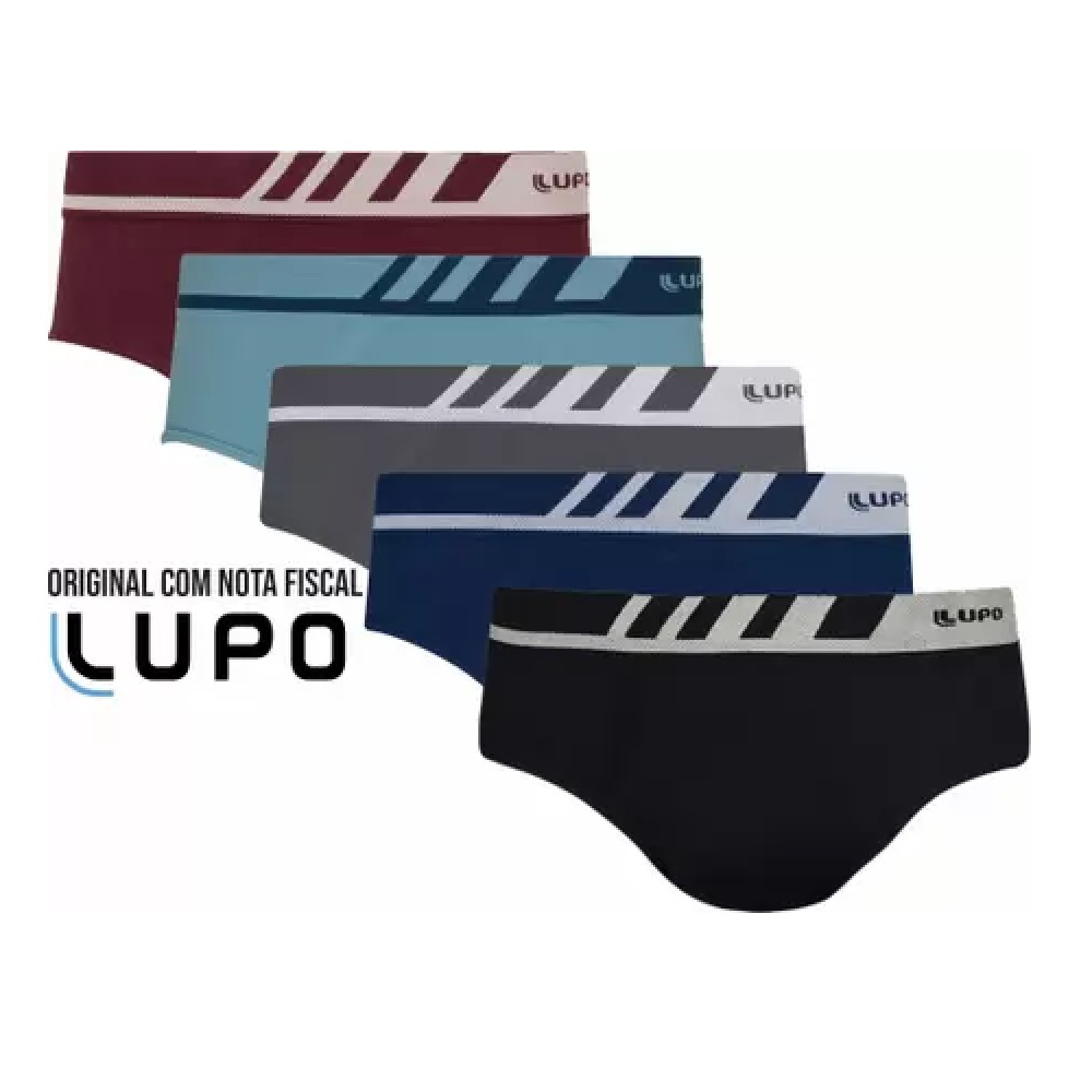 CUECA LUPO SLIP MICROFIBRA SEM COSTURA CONFORTO 691 KIT 6 Shopee Brasil