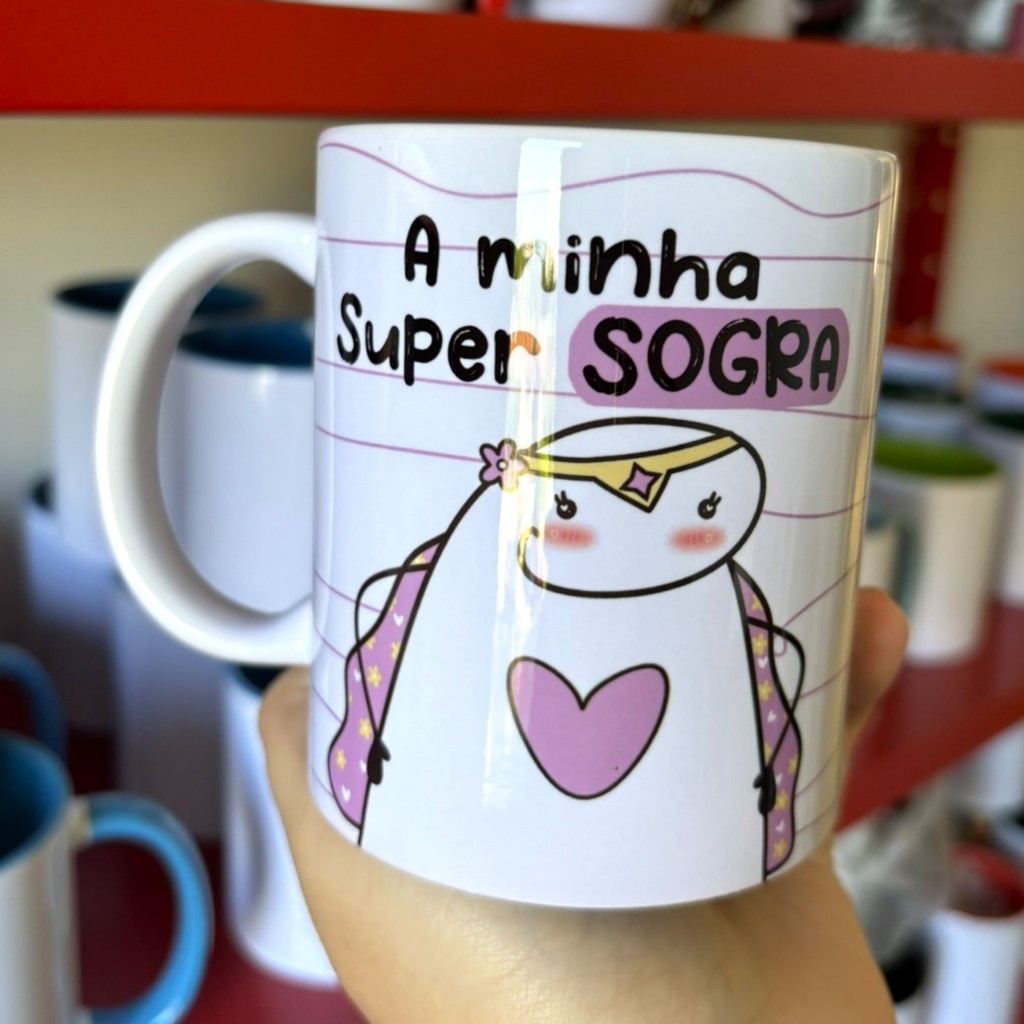 Caneca Personalizada Presente Meme Bento Cake Flork Super Sogra Tem A