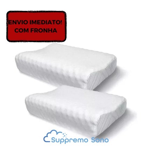 Kit Travesseiro Cervical Ortop Dico Pillow Magn Tico